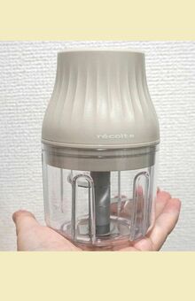 手のひらサイズでコンパクトなウィナーズ「レコルト コードレス薬味チョッパー」（筆者撮影／東洋経済オンライン）