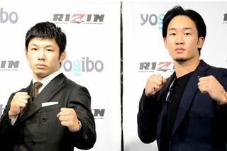 大みそかで対戦する斎藤裕と朝倉未来（『RIZIN』公式HPより）