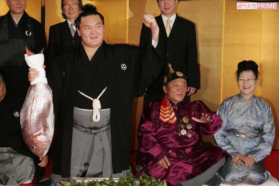 2007年5月、白鵬の横綱伝達式のもよう