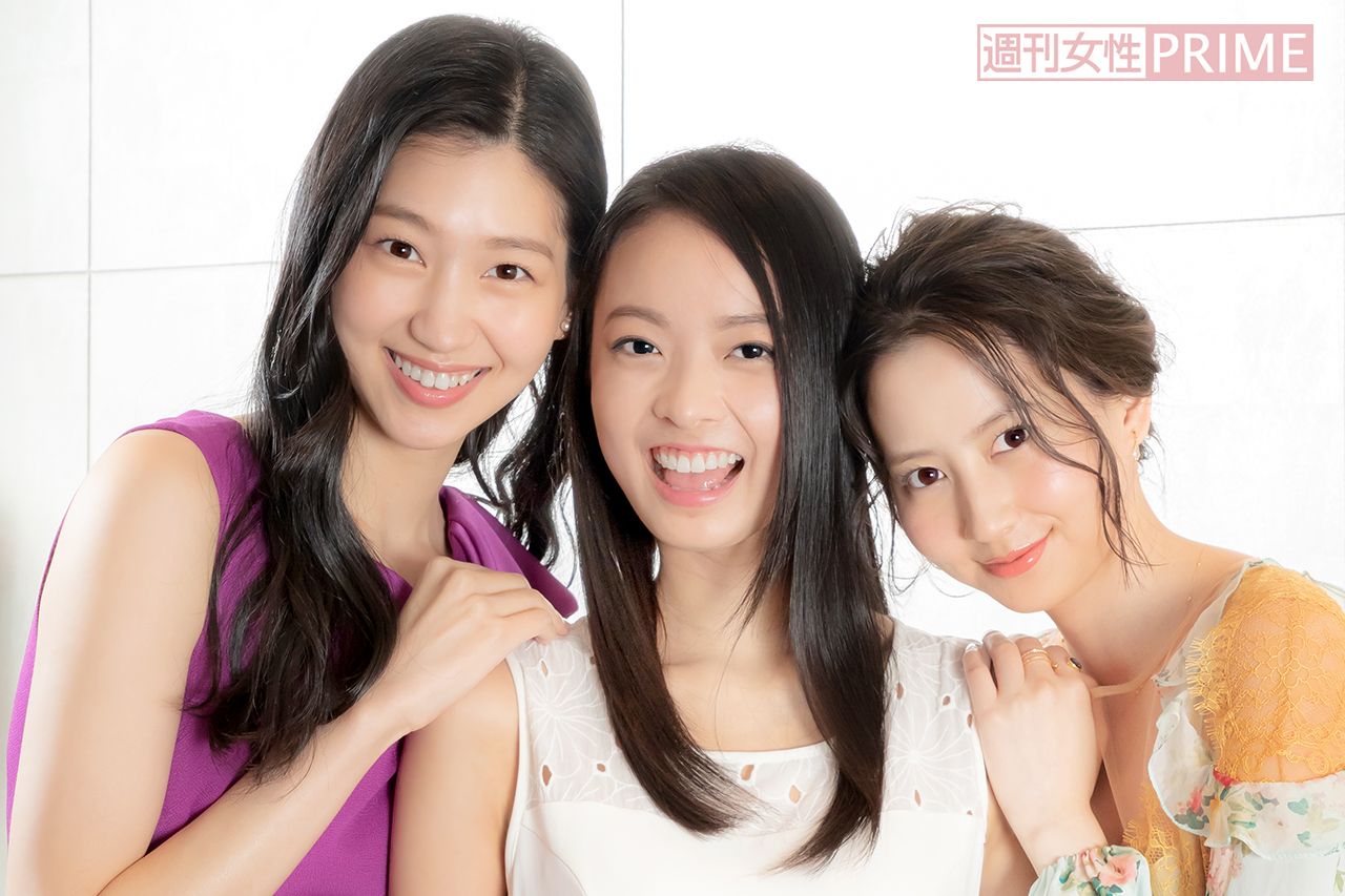 左から是永瞳、川瀬莉子、河北麻友子