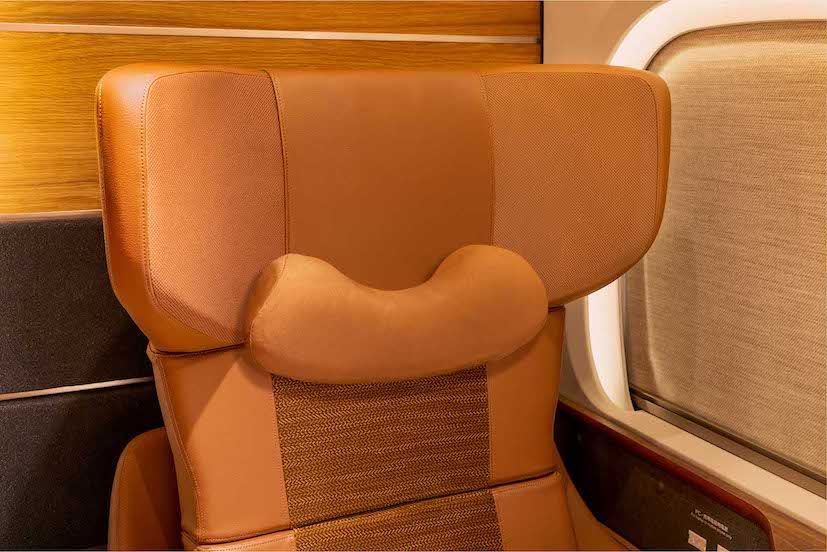 新幹線『Supreme Class（スプリームクラス）』の座席シートスピーカー（JR東海提供）