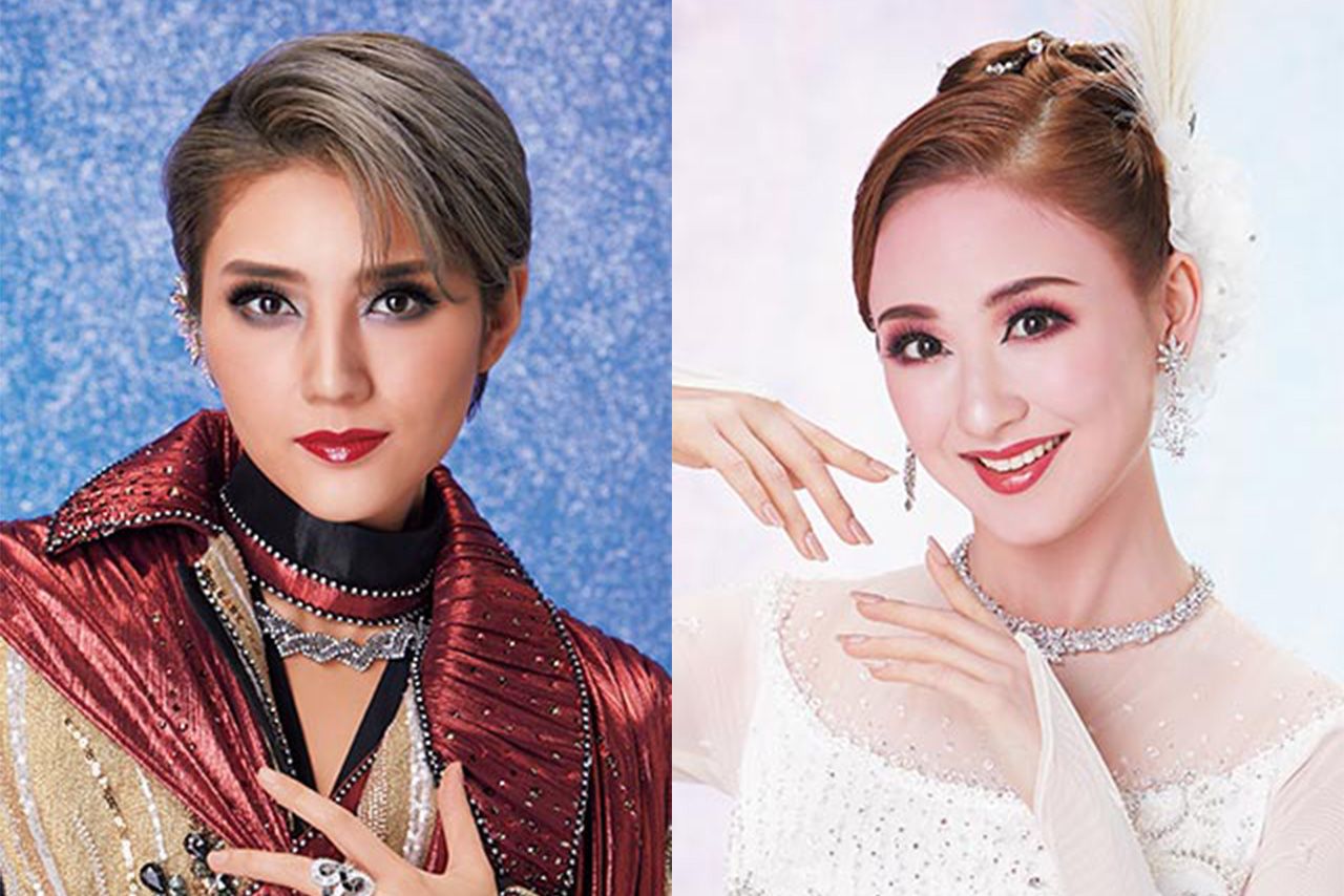 宙組の芹香斗亜（左）と花組の星風まどか（宝塚歌劇団公式サイトより）