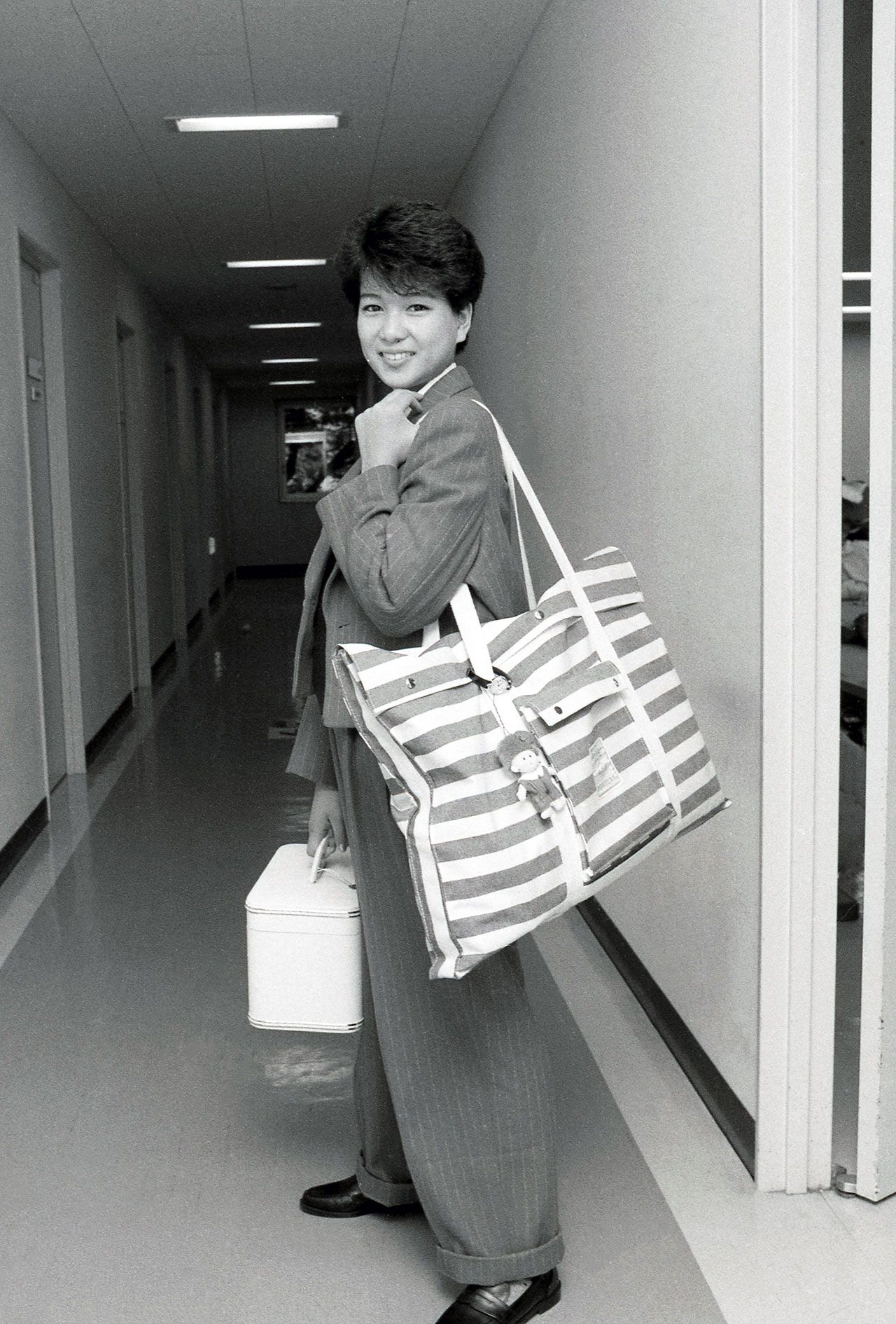 1984年10月の堀ちえみ。自身の判断で髪を切ったところ、シャンプーのCMが決まっていて事務所に𠮟られたという