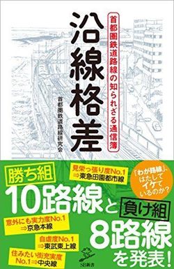 佐藤充も執筆者として参加した『沿線格差 首都圏鉄道路線の知られざる通信簿』（首都圏鉄道路線研究会/SBクリエイティブ株式会社）