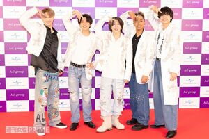 2024年デビューのAぇ！group（左から）小島健、正門良規、末澤誠也、草間リチャード敬太、佐野晶哉