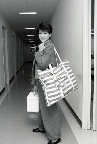 1984年10月の堀ちえみ。自身の判断で髪を切ったところ、シャンプーのCMが決まっていて事務所に𠮟られたという