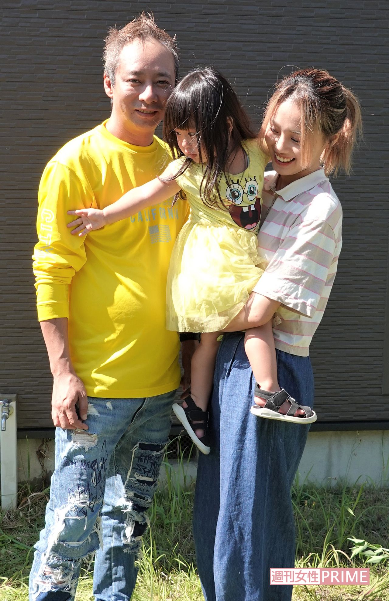 現在は石川県能美市にある一軒家で、女優で妻の飯村貴子と長女の3人で暮らしていたいしだ壱成