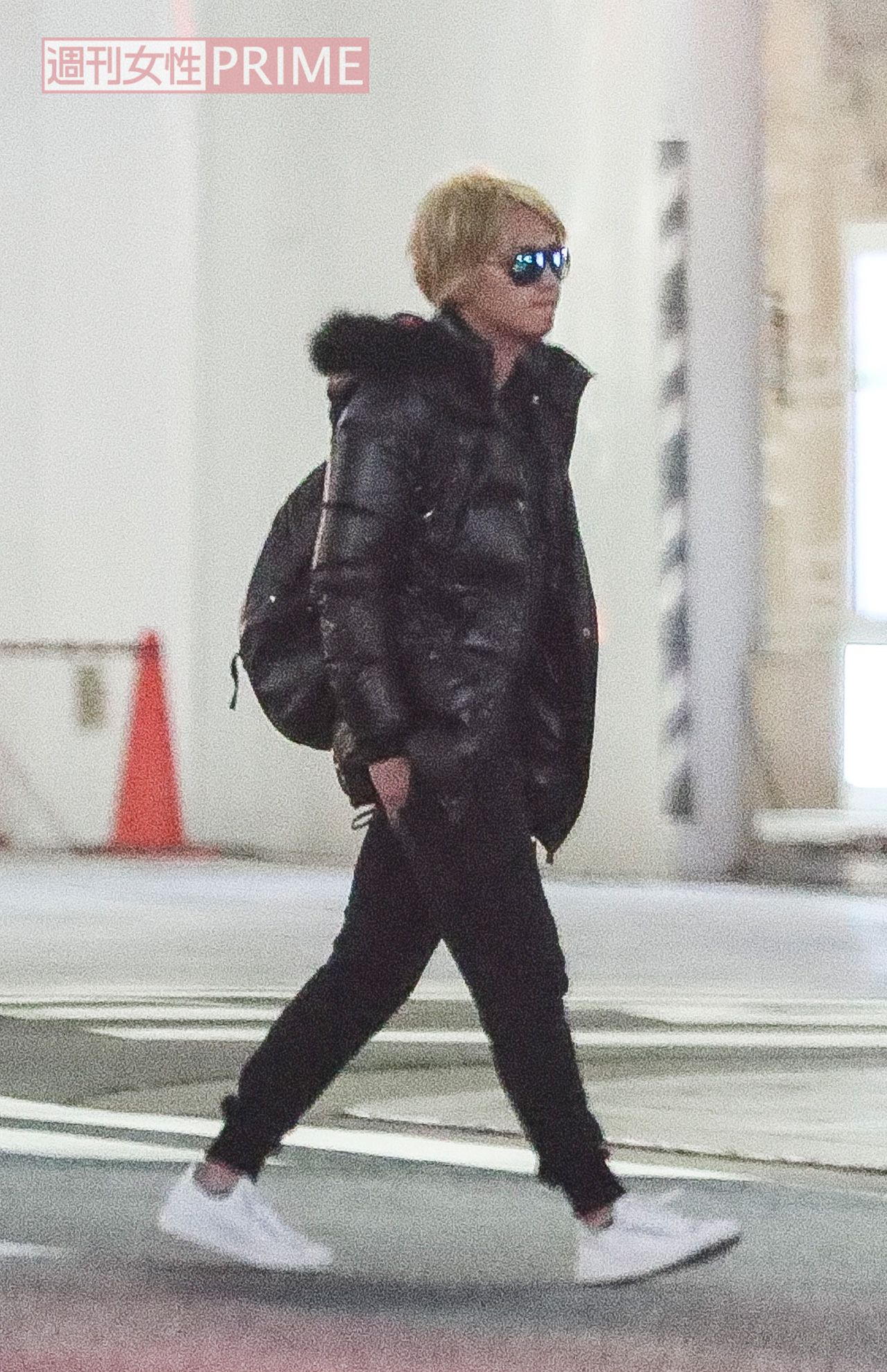 2017年11月、愛車のランボルギーニで銀座にやってきた手越