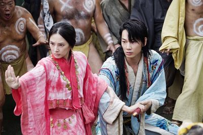 映画『パンク侍、斬られて候』　出演／綾野剛、北川景子、東出昌大ほか。(C)エイベックス通信放送