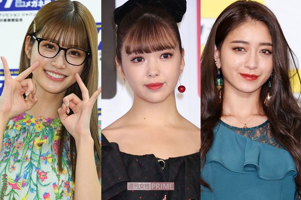 左から生見愛瑠、藤田ニコル、池田美優