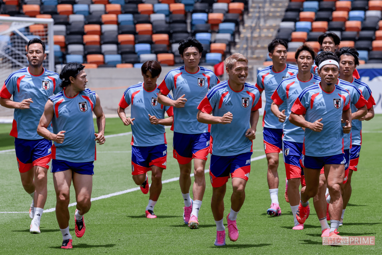 決勝トーナメントに向けて調整する日本代表