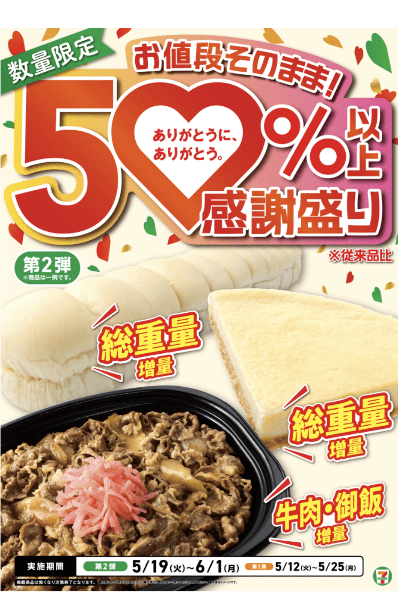 セブン‐イレブン増量祭第2弾