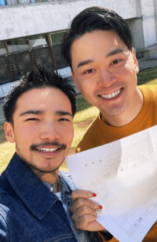 2024年2月28日に籍を入れた2人