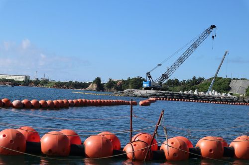 政府は4月に辺野古で埋め立て工事に着手　撮影／浅井真由美