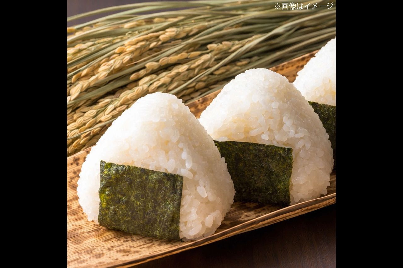 島根県松江市「新米コシヒカリ5kg」を使用したおにぎりのイメージ写真
