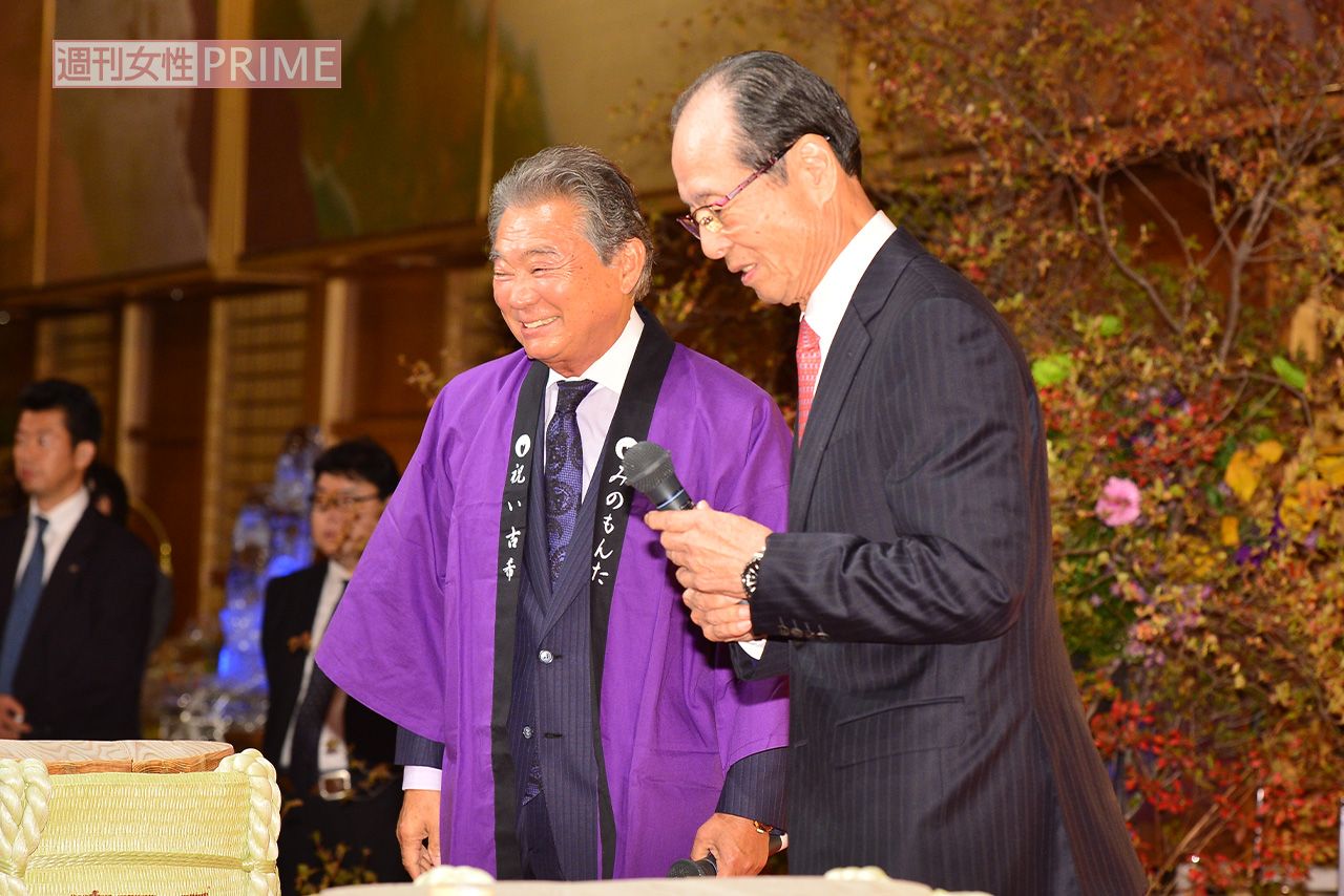 2014年に行われた、みのもんたさんの古希を祝うパーティーには王貞治さんも駆けつけた