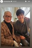 大谷翔平が長嶋茂雄さんとのツーショットを投稿。2025年6月3日、長嶋さん死去の知らせを受けて(公式インスタグラムより)