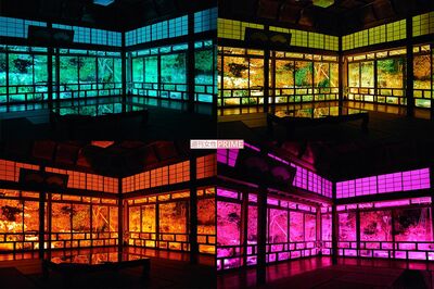 『青林寺』ライトアップでは、とっても幻想的な雰囲気に