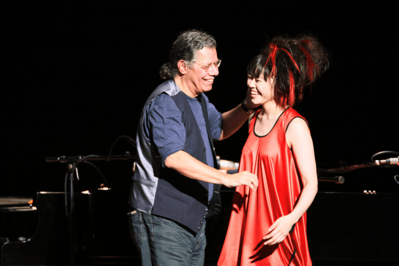 チック・コリアと武道館で共演したときのカット