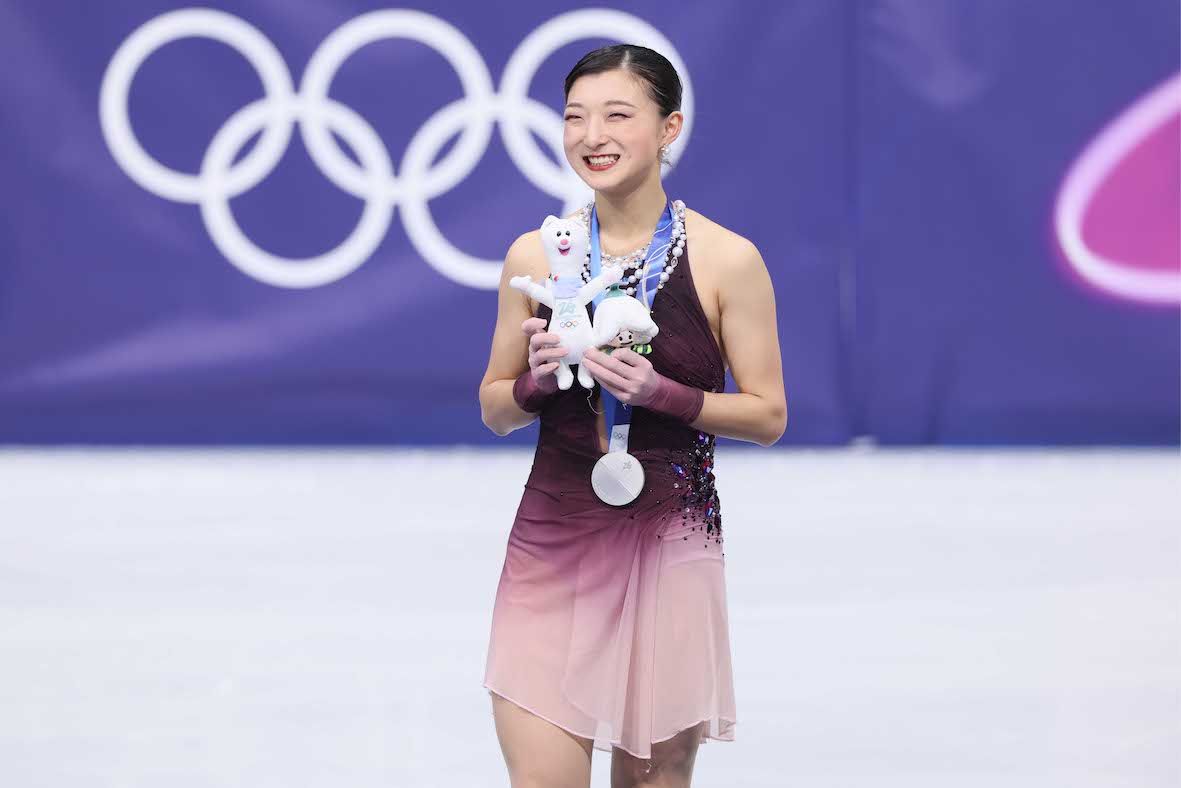 銀メダルを獲得した坂本花織選手（撮影／JMPA）