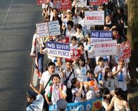 安保関連法のデモに参加高校生「動くことで廃止も可能」