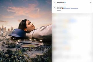 『Beats by Dre』の新ビジュアルに登場した大谷翔平（本人のインスタグラムより）