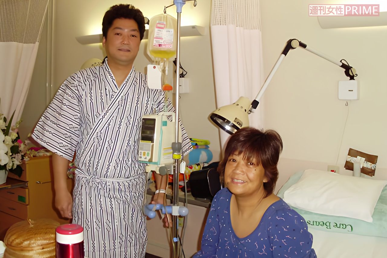 16年前、事務所社長であり弟の廣原伸輝さんと。同意してくれた弟と家族には、今でも感謝しかないと松原さんは語る