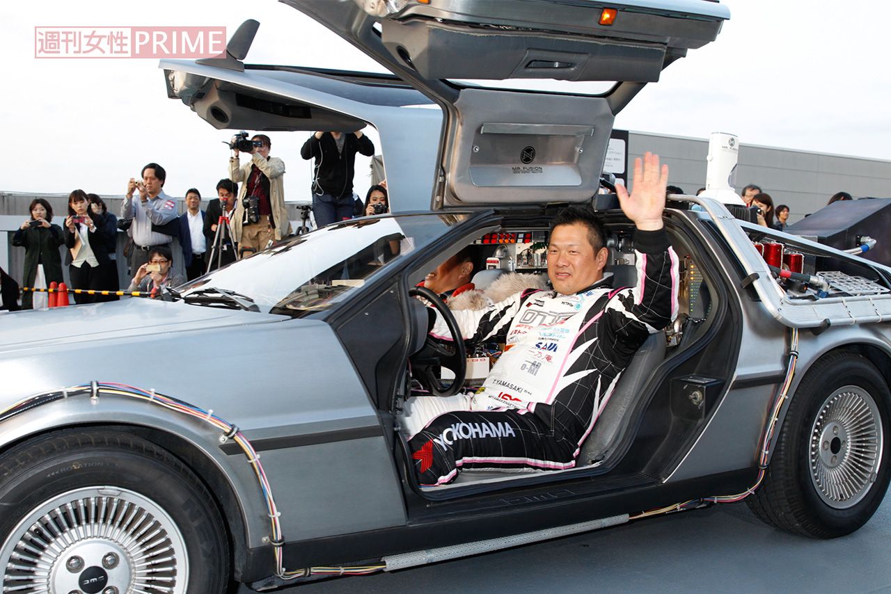 2015年、『バック・トゥ・ザ・フューチャー』30周年イベントに出席した山﨑武司氏