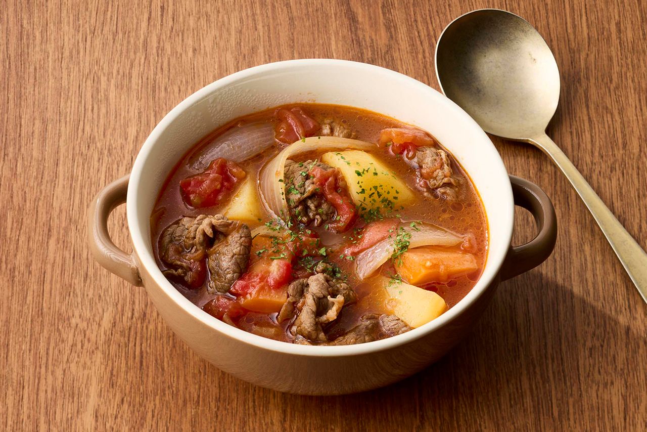 トマトビーフシチュー風スープ