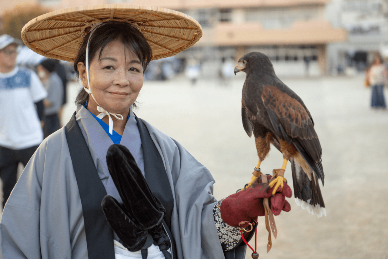 城下町岩槻・鷹狩り行列に参加。小十人という徳川家康のSP役
