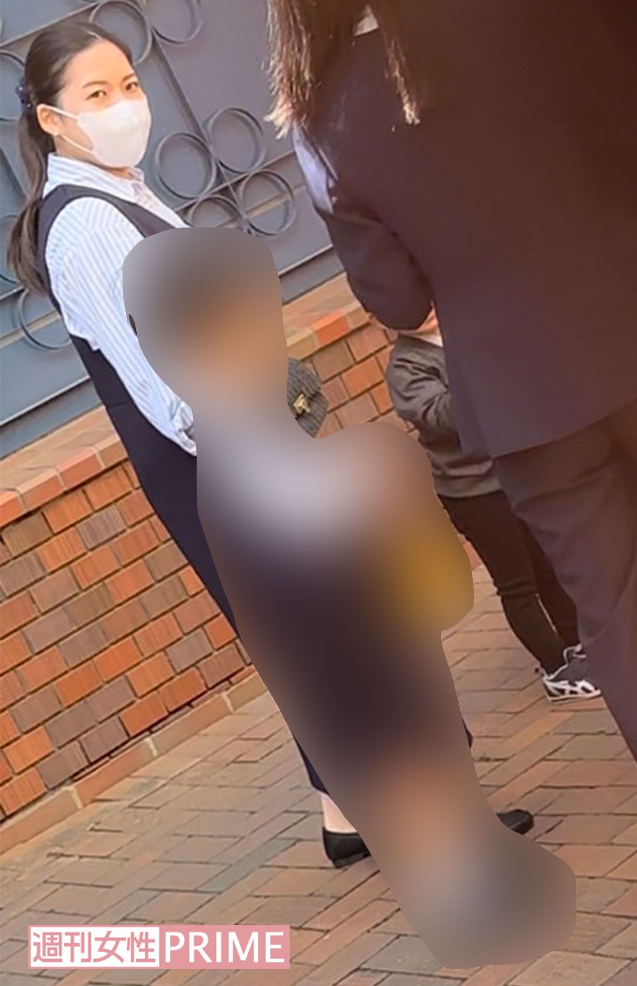 知人親子との再会に、頬を緩ませる守谷絢子さん