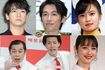 コロナへの感染が発表された(時計回りに)亀梨和也、ディーン・フジオカ、小島瑠璃子、佐々木希、霜降り明星