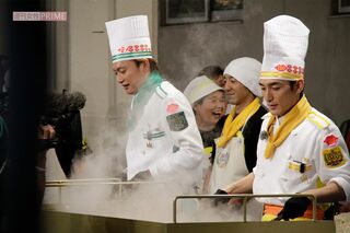 2011年7月、『27時間テレビ』の出張ビストロ企画で福島県二本松市を訪れた草なぎ剛と香取慎吾