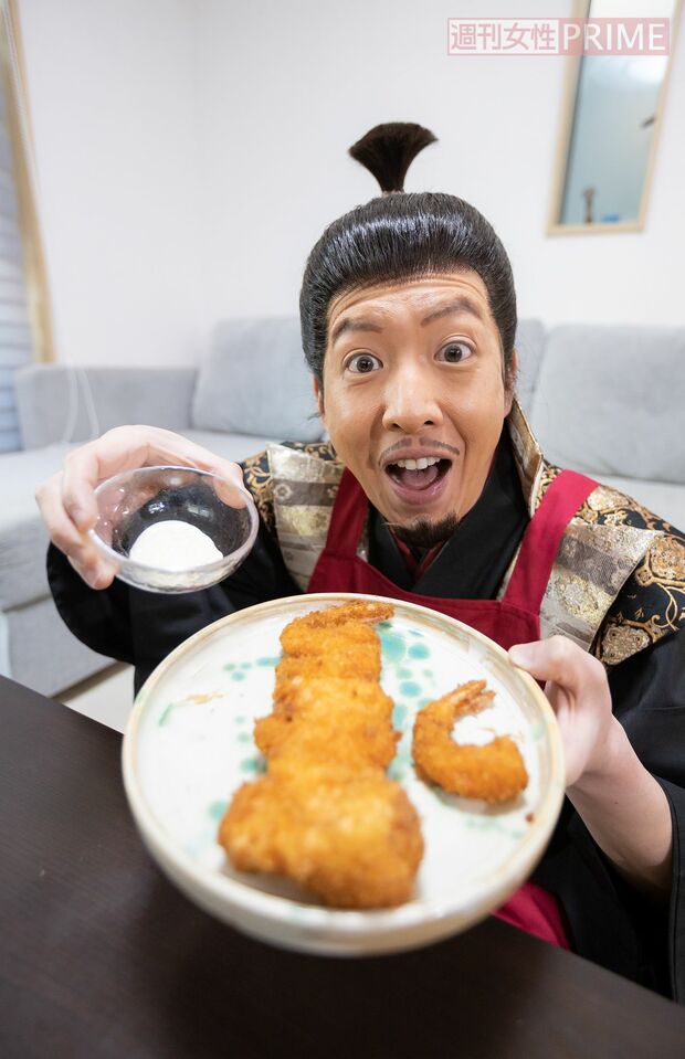 見事、サイズ感やばい大海老フライの完成じゃー！