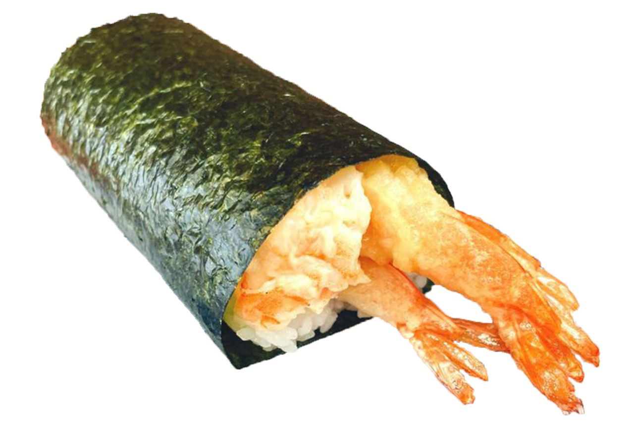 【くら寿司のおすすめネタ】えび天2倍手巻き 165円（くら寿司WEBサイトより）	