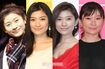 篠原涼子(左から'94年・21歳、'09年・36歳、'14年・41歳、'19年・46歳)