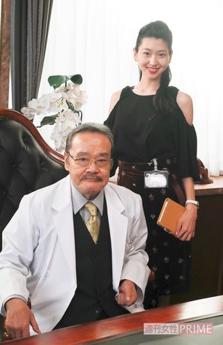 『ドクターX』で共演する西田敏行、是永瞳　撮影／森田晃博