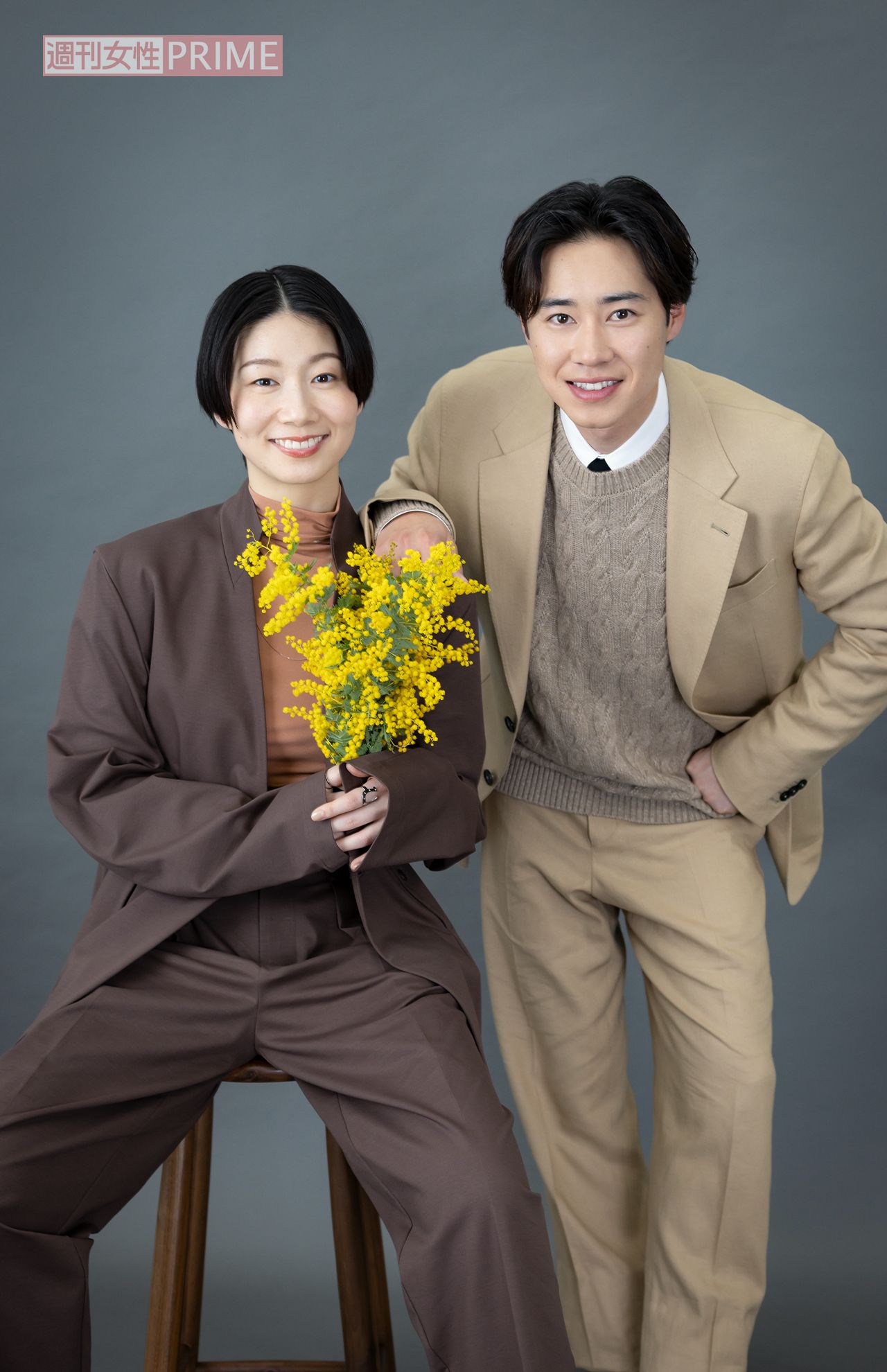 写真左から土居志央梨、戸塚純貴　撮影／斎藤周造