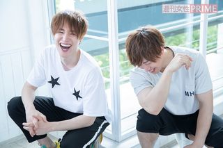 (左)ルイ、(右)サンウ　撮影／廣瀬靖士