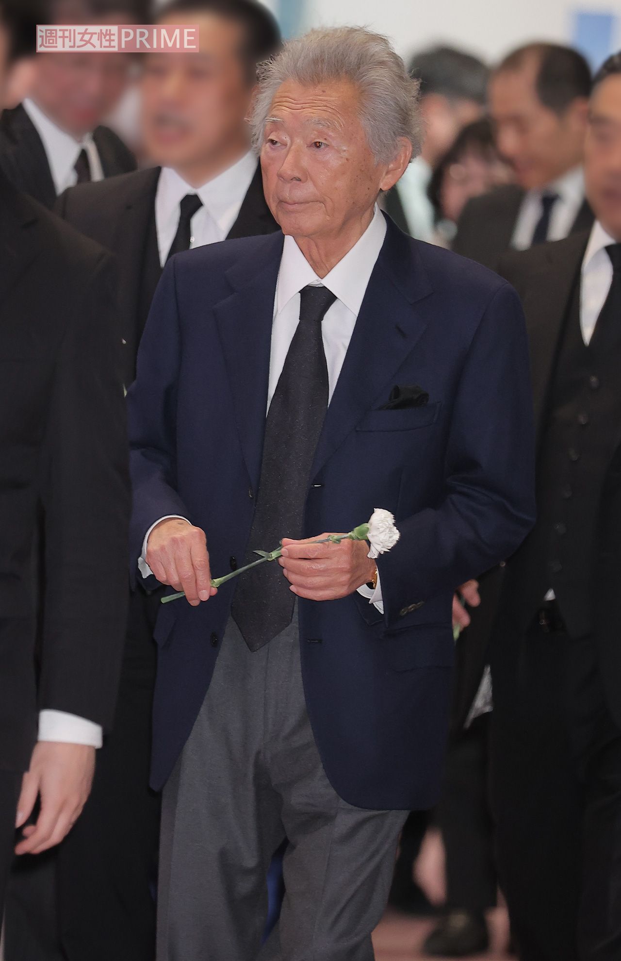 3月18日の「伊集院さんお別れ会」に参列したみのもんた、髪の毛は伸び放題に