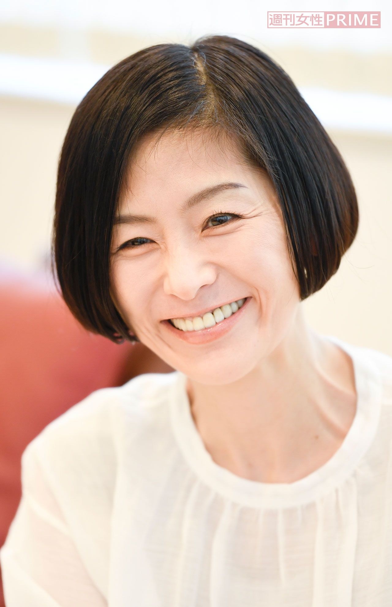 45歳から７度の顕微授精にトライし、昨年8月、次男を出産　　撮影／山田智絵 　