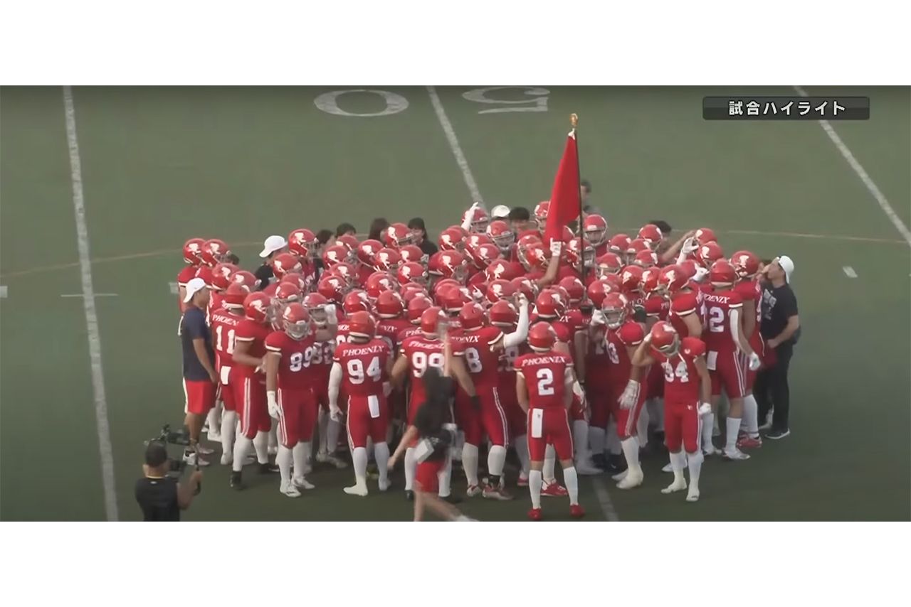 6月24日、日大は法政大学とのオープン戦に46-14で勝利していた（関東学生アメリカンフットボール連盟公式YouTubeより）