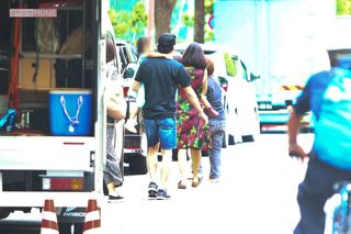 2015年8月、木村佳乃主演映画『嫌な女』ロケに、東山紀之が陣中見舞いに