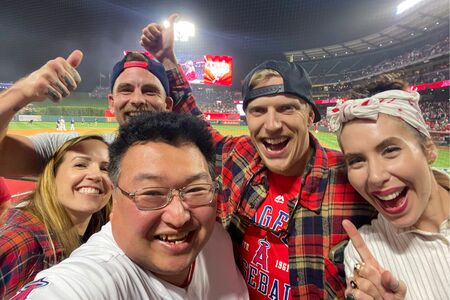 2022年4月、エンゼルスの試合を観戦しに行った鳥海高太朗さん