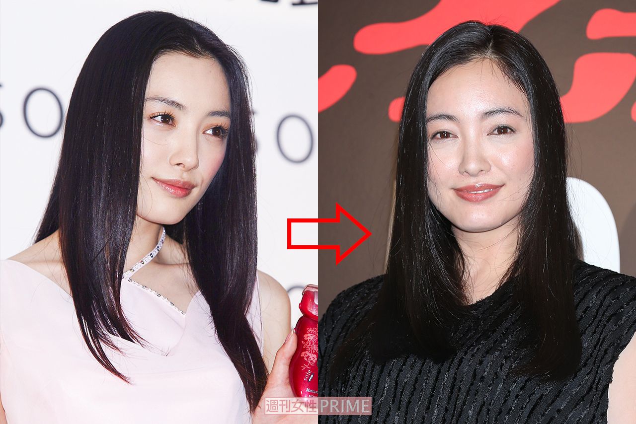 仲間由紀恵、20年近く不変のスタイル。「生えかた的に長さある前髪がベストです。挑戦するならカラーやナチュラルカールに!」（左は2005年）