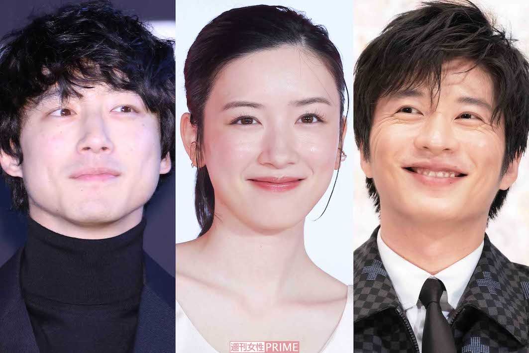 左から坂口健太郎、永野芽郁、田中圭