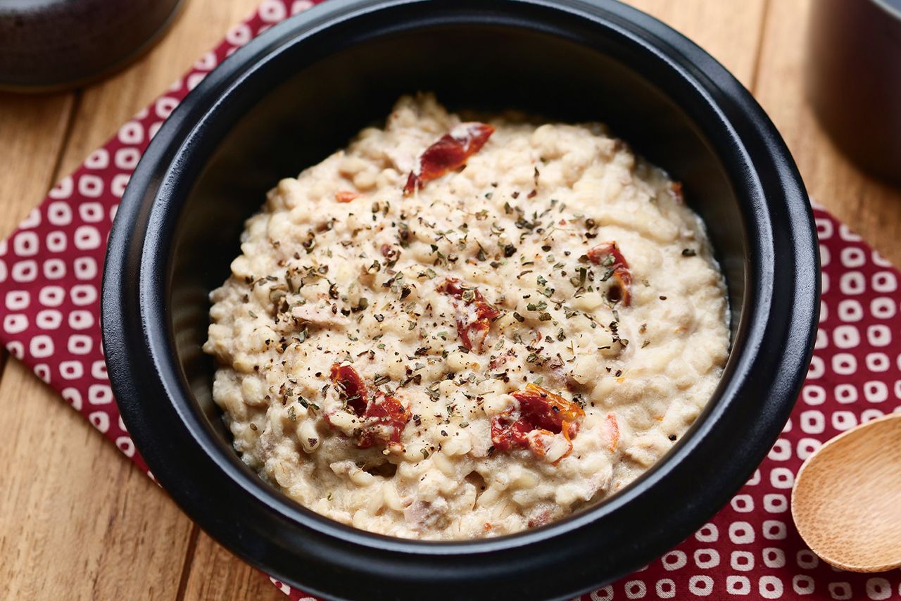 もち麦豆乳リゾット