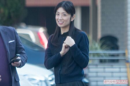 直撃を受ける小倉優子