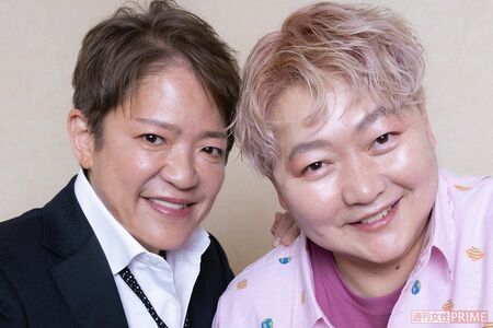 クラッシュ・ギャルズのライオネス飛鳥と長与千種（撮影／矢島泰輔）