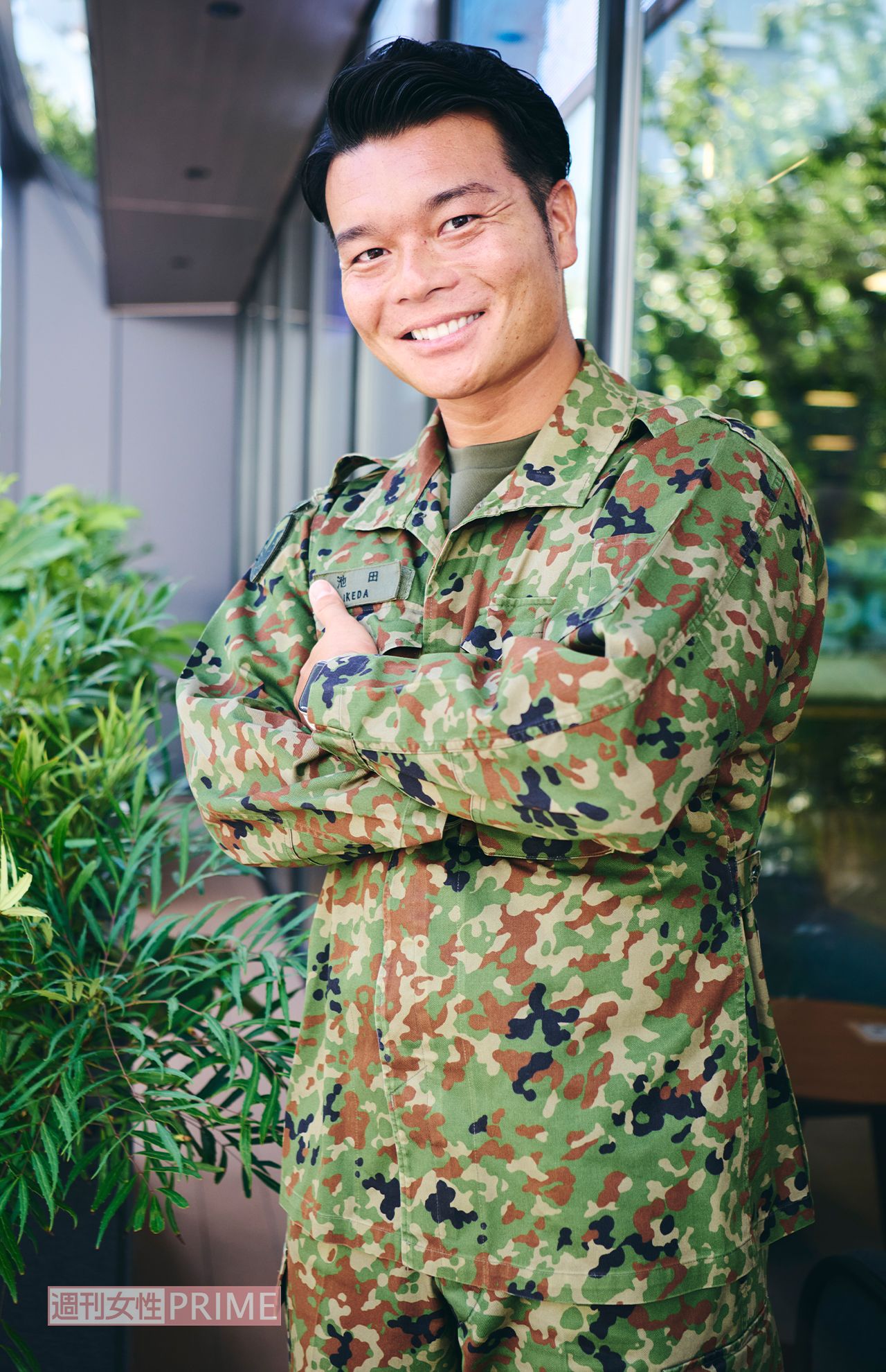自衛隊東京地方協力本部の広報係・SNS担当の池田竜也さん　撮影／山田智絵